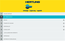 Tablet Screenshot of hertling-artlogistics.com